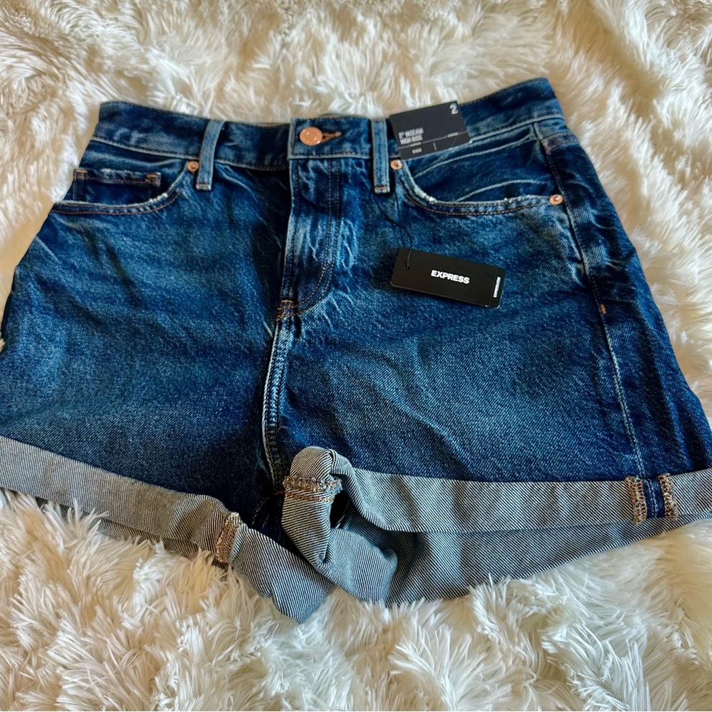 Express Women's Indigo Jean Shorts
